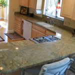 brown kitchen counters